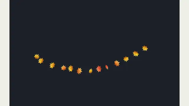 Autumn Leaves — native cursor effect preview