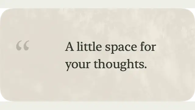 Breathing Room — widget preview with demo data