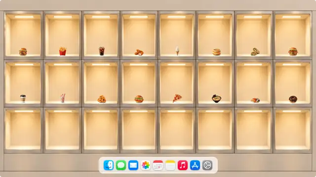 Food Showcase — wallpaper, icons and Dock preview