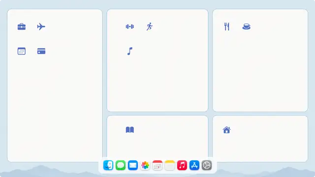 Symbols — wallpaper, icons and Dock preview