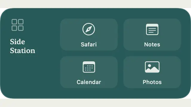 Side Station — widget preview with demo data