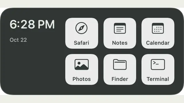 Workbench — widget preview with demo data