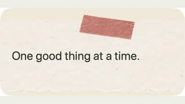 Desk Note — widget preview with demo data